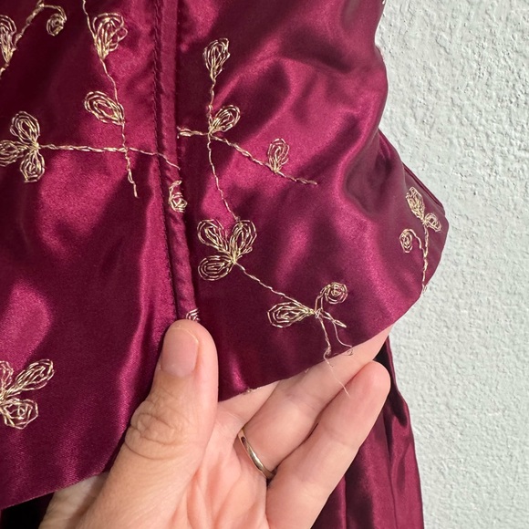 Vintage Jessica McClintock Gunne Sax Floor Length Gown - Picture 3 of 11